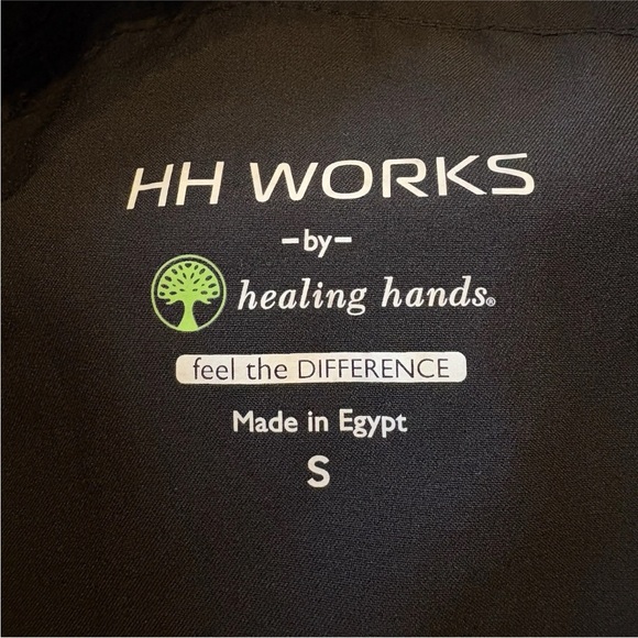 Healing Hands Mens Black Jogger Scrub Pants Size Small - Picture 4 of 7